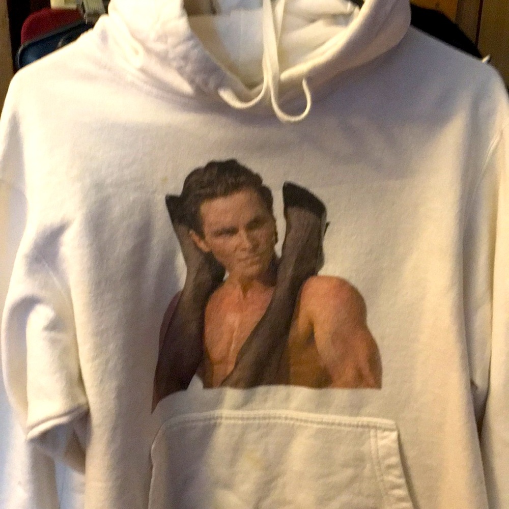 American Psycho Hoody white gently used